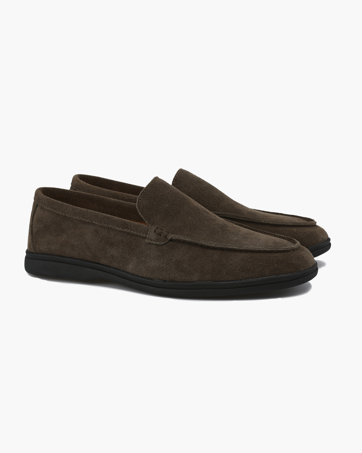 Suede Loafer, Black Sole