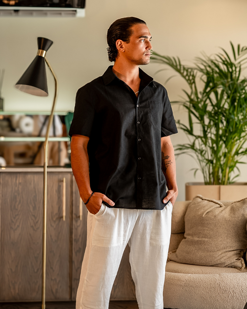 Cape Town Linen Shirt, Short Sleeve