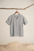 Plain white tee on a line